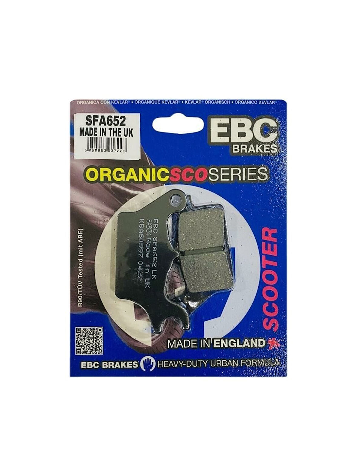 Ebc Sfa652 2017-2021 Suzuki Address Uyumlu Ön Fren Balatası Organik Balata