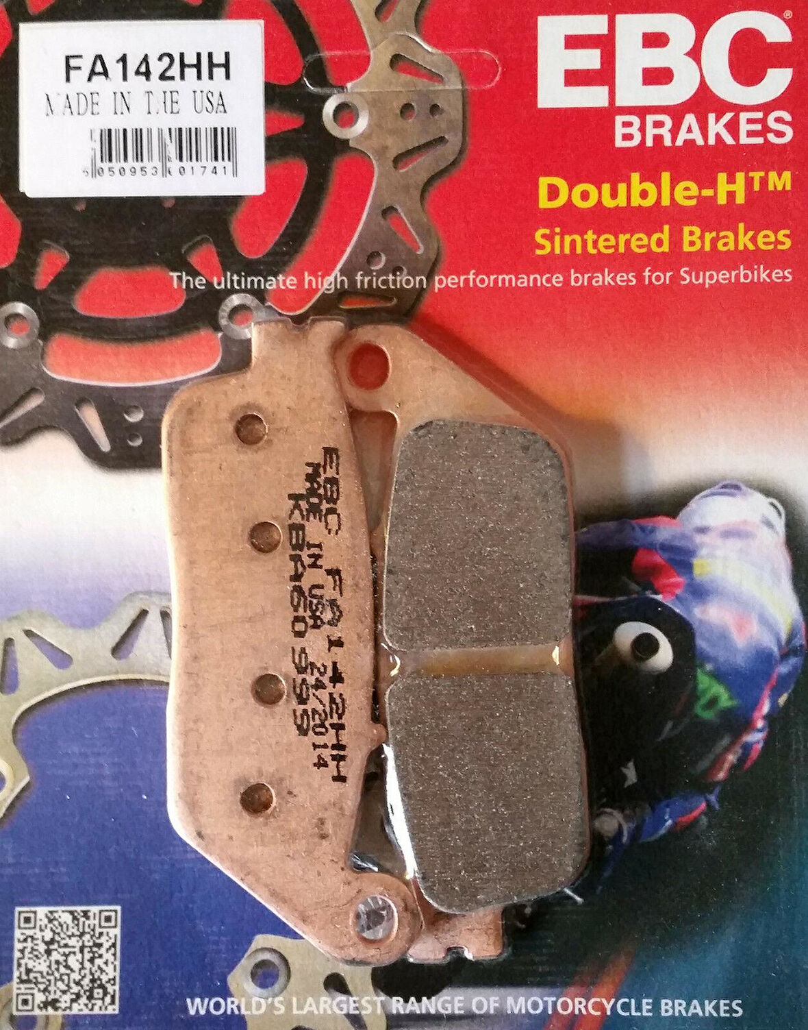 Ebc Fa142Hh 2012-2018 Suzuki GW250 Inazuma Uyumlu Ön Fren Balatası Sinterli Balata