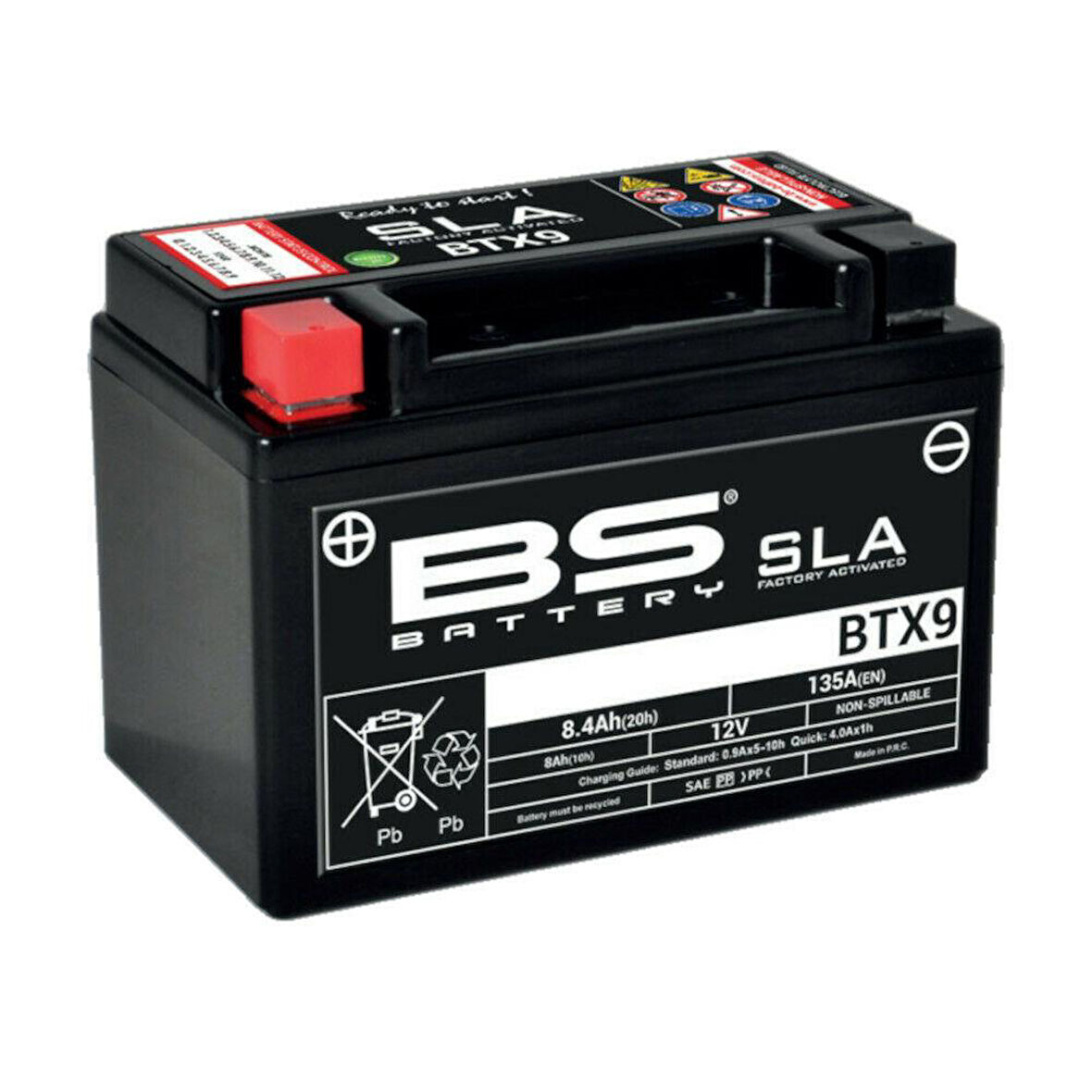 Bs Btx9 Sla 2023-2024 Suzuki GSX 8R Uyumlu Akü Jel Akü