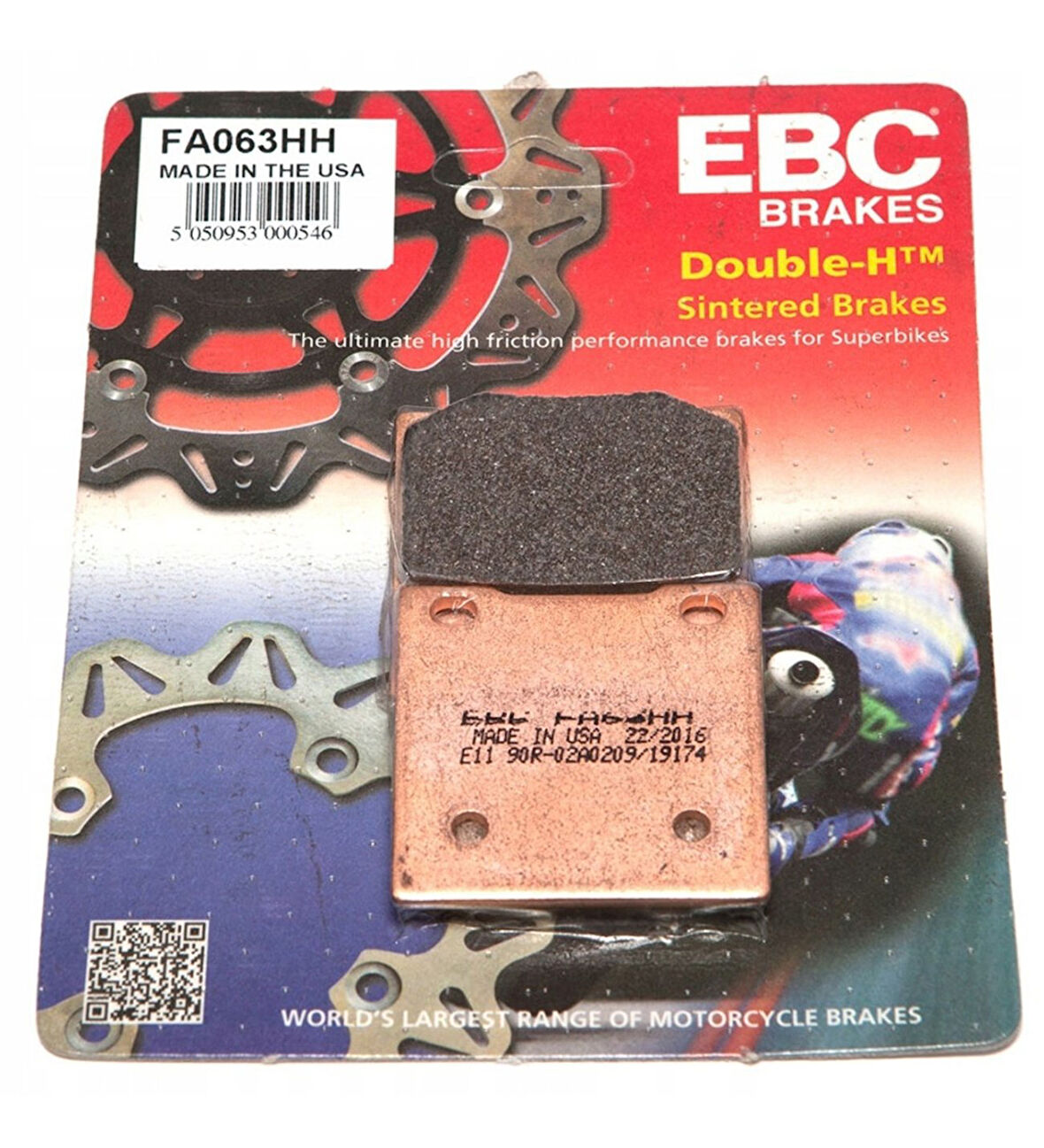 Ebc Fa063Hh 1997-2003 Suzuki GSX-R 600 Srad Uyumlu Arka Fren Balatası Sinterli Balata
