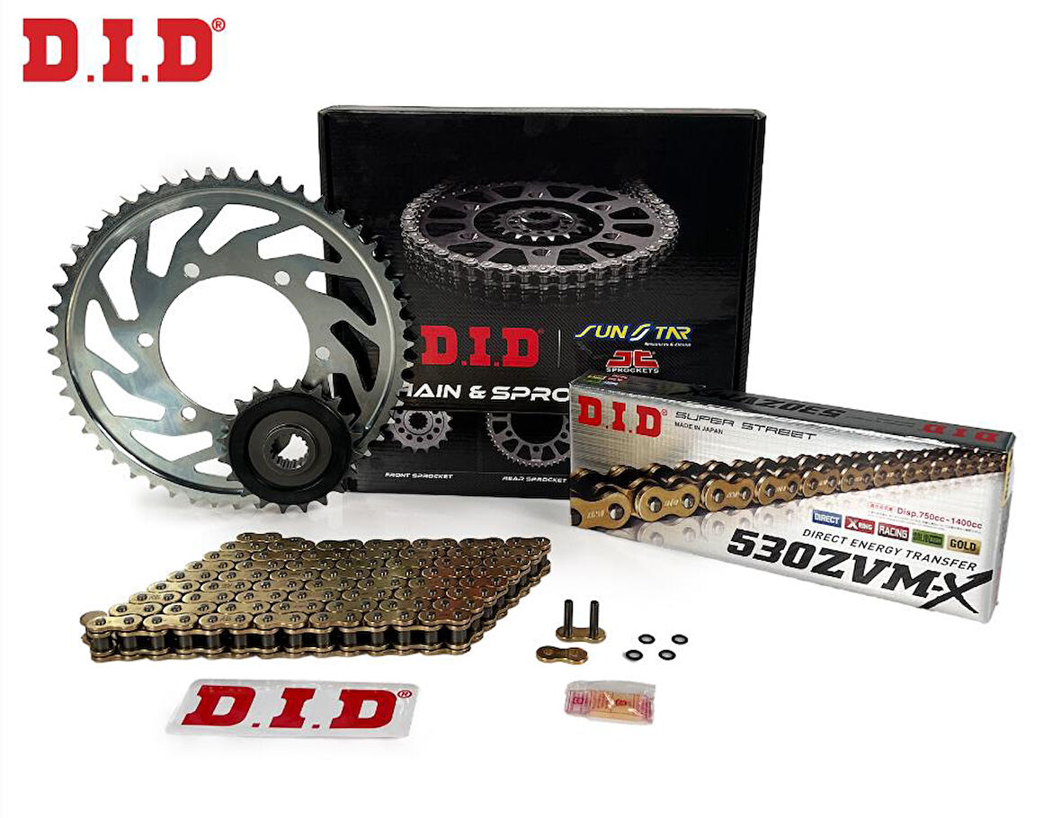 Did Zvm-x-Jt 2007-2008 Suzuki GSX-R 1000 Uyumlu Zincir Dişli Set Gold (Sarı) Renk