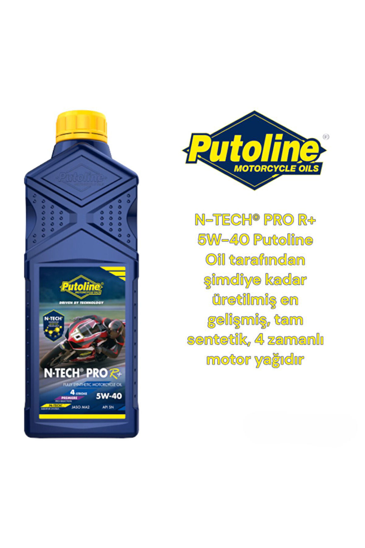 PUTOLINE N-TECH PRO R+ 5W-40 Motosiklet Yağı
