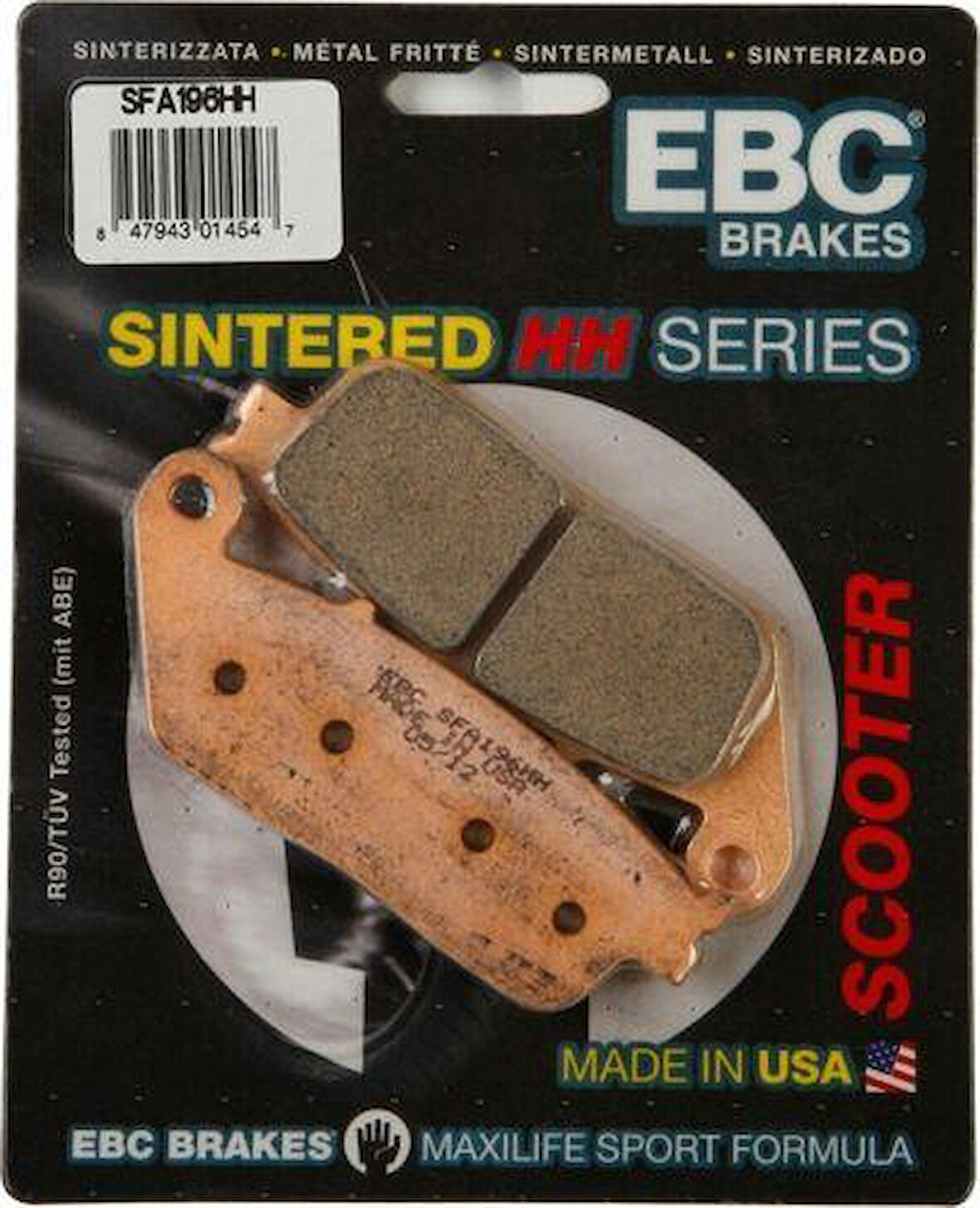 Ebc Sfa196Hh 2022-2025 Honda ADV 350 Uyumlu Ön Fren Balatası Sinterli Balata