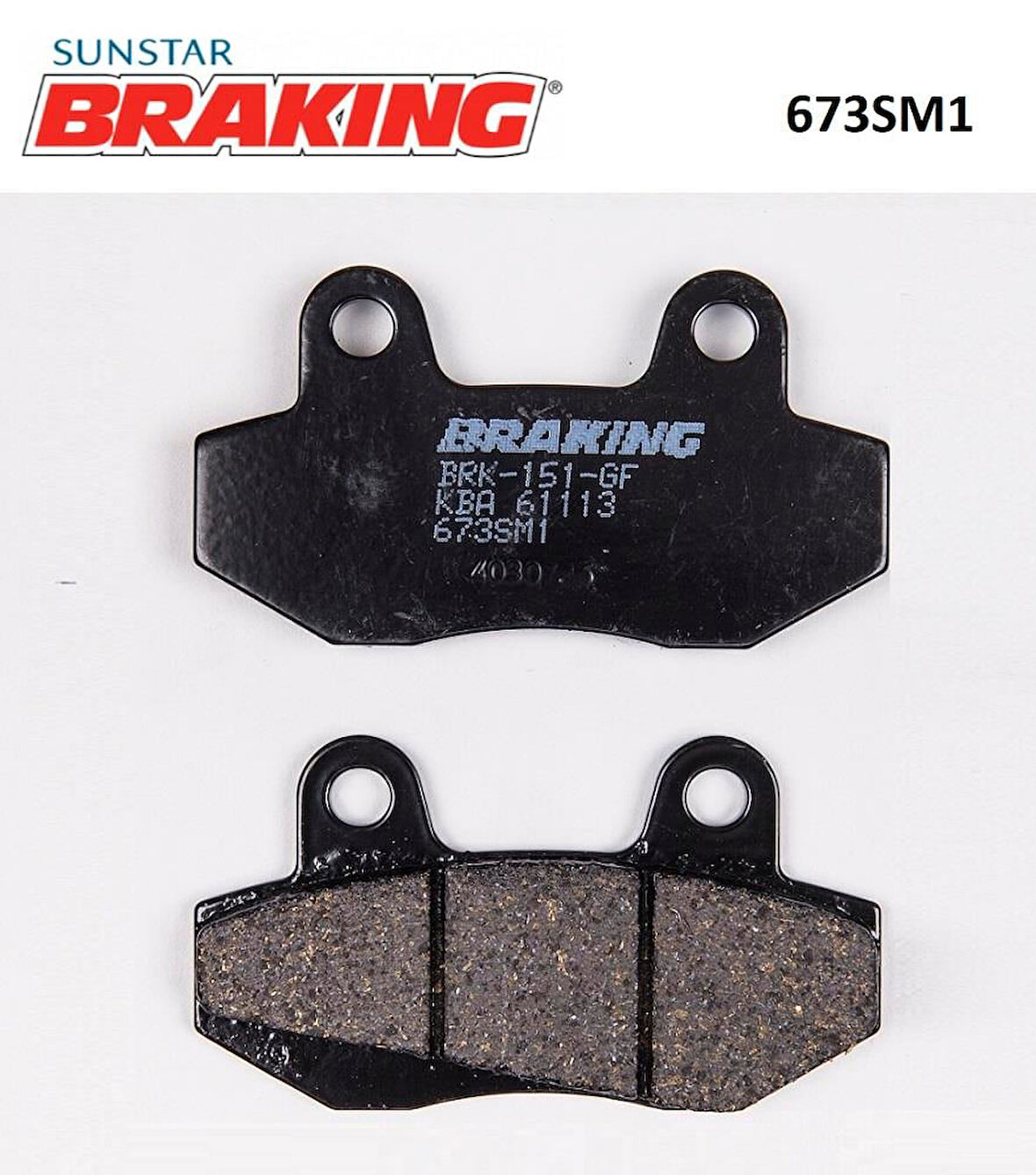 Braking 673Sm1 2007-2008 Hyosung GT 650 R Uyumlu Ön Fren Balatası Yarı Metalik Balata