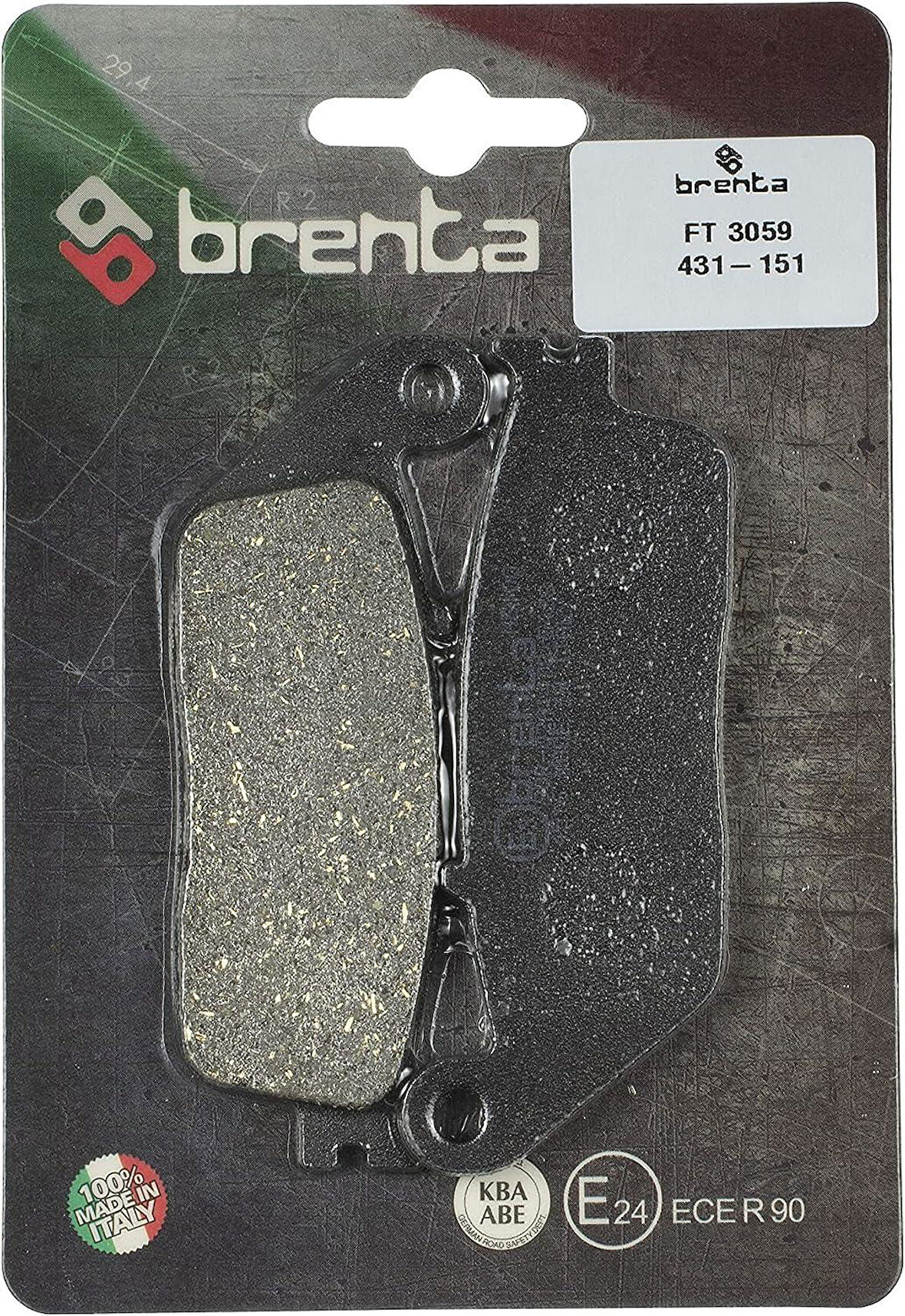 Brenta 431-151 1994-2007 Honda VT 600 Shadow Uyumlu Ön Fren Balatası Organik Balata