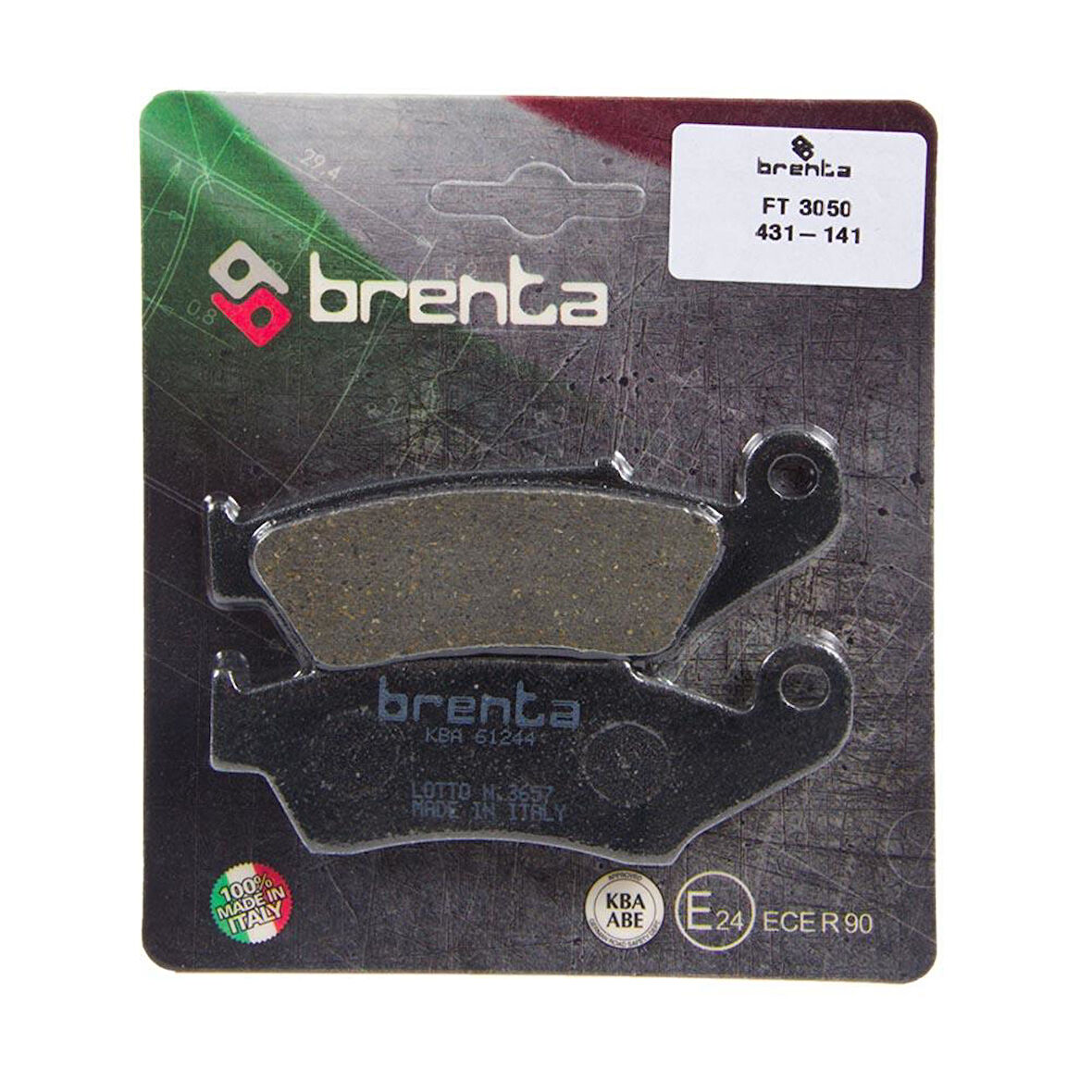 Brenta 431-141 2000-2007 Honda XL 650 Transalp Uyumlu Ön Fren Balatası Organik Balata