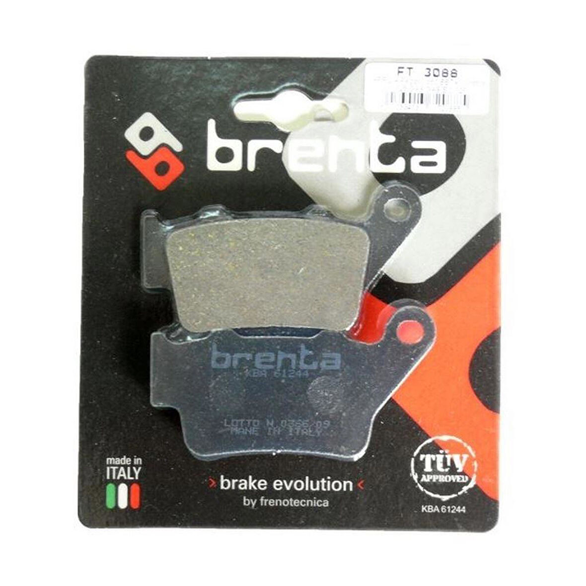 Brenta 431-179 2015-2016 Ducati Scrambler Flat Track Pro Uyumlu Arka Fren Balatası Organik Balata