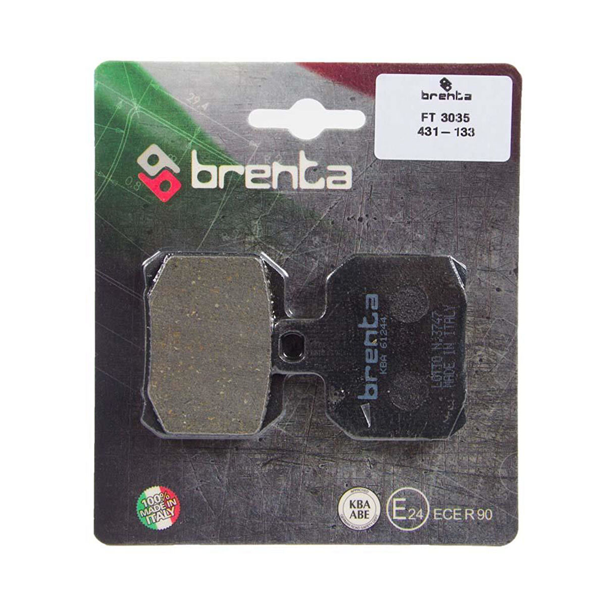 Brenta 431-133 2013-2016 Ducati Panigale 899 Uyumlu Arka Fren Balatası Organik Balata