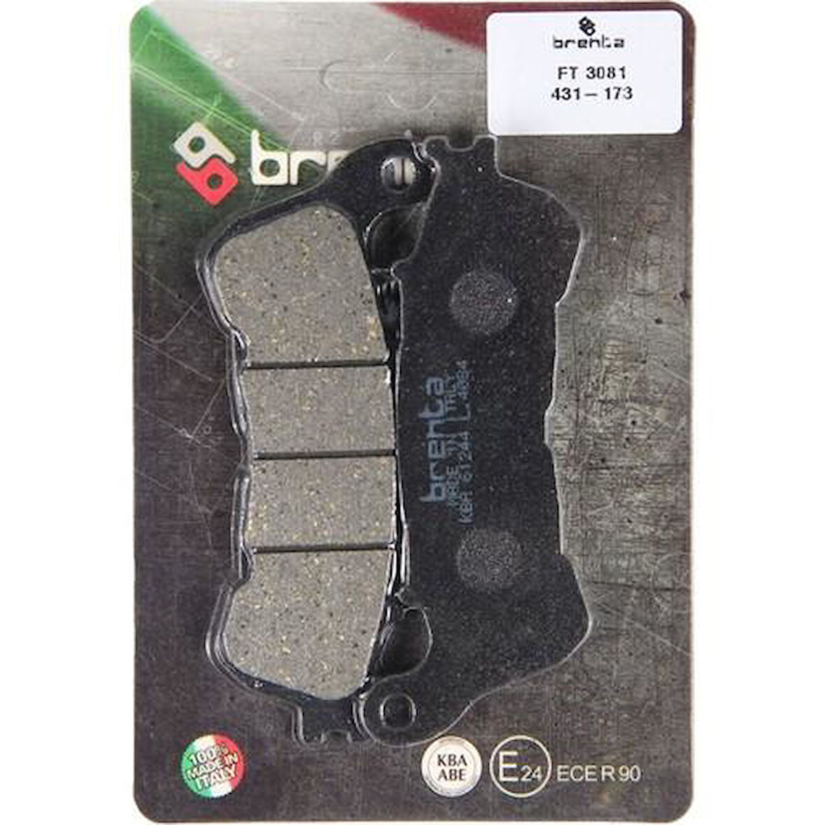 Brenta 431-173 2007-2014 Honda SH 300 Uyumlu Ön Fren Balatası Organik Balata