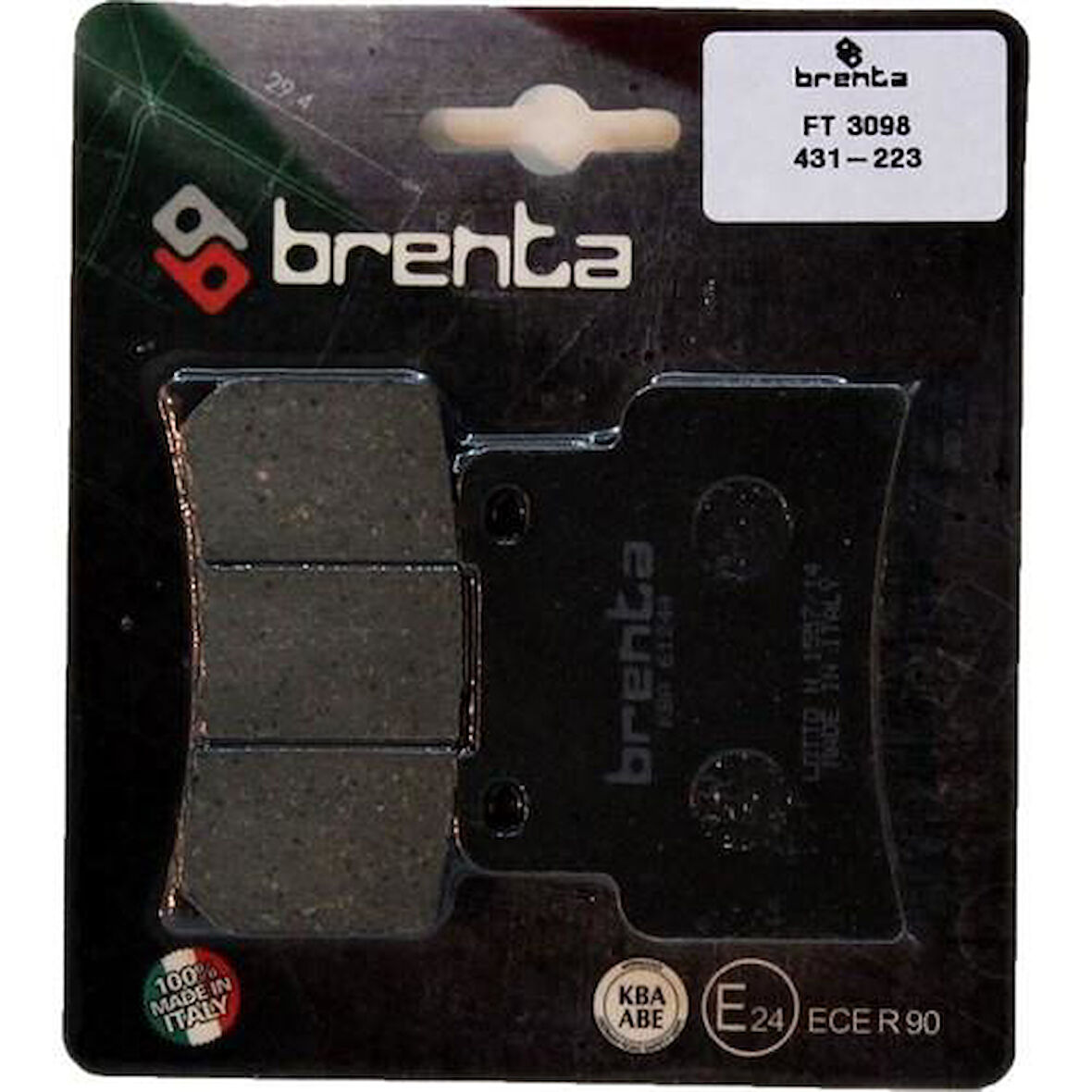 Brenta 431-223 2006-2012 Aprilia RS 125 Uyumlu Ön Fren Balatası Organik Balata