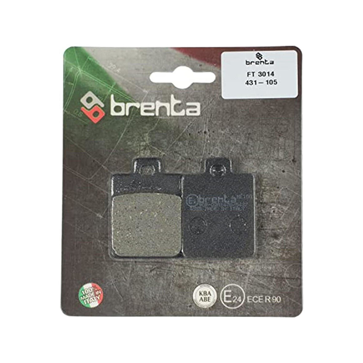 brenta 431-105 2007-2015 Gilera Fuoco 500 Uyumlu Ön Fren Balatası Organik Balata