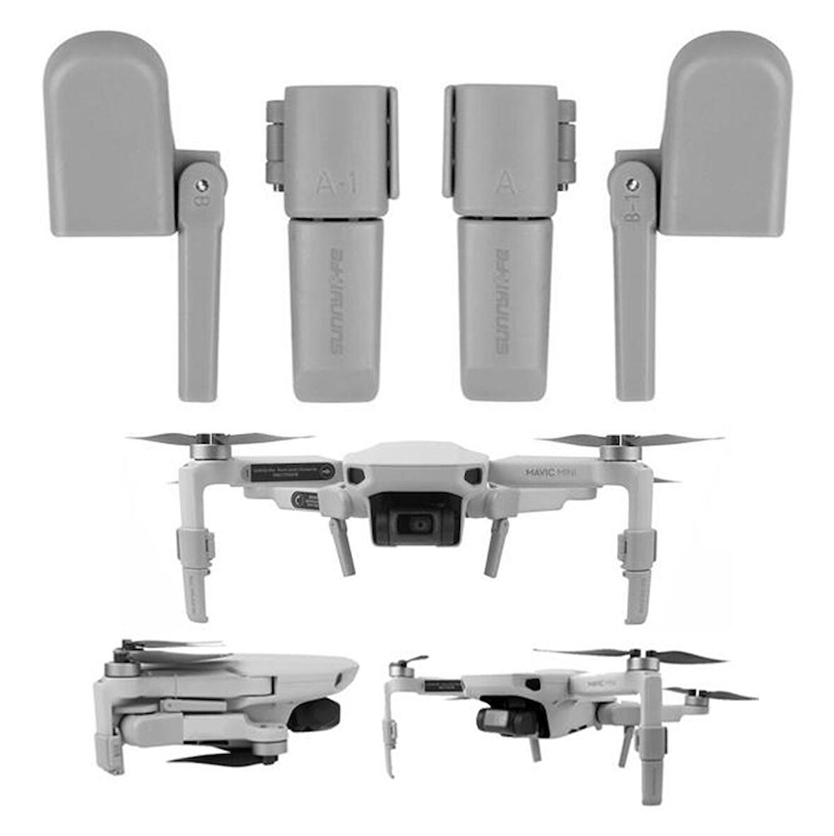 DJI Mavic Mini Katlanır 2.5cm Yükseltme Güvenli İniş Takımı 