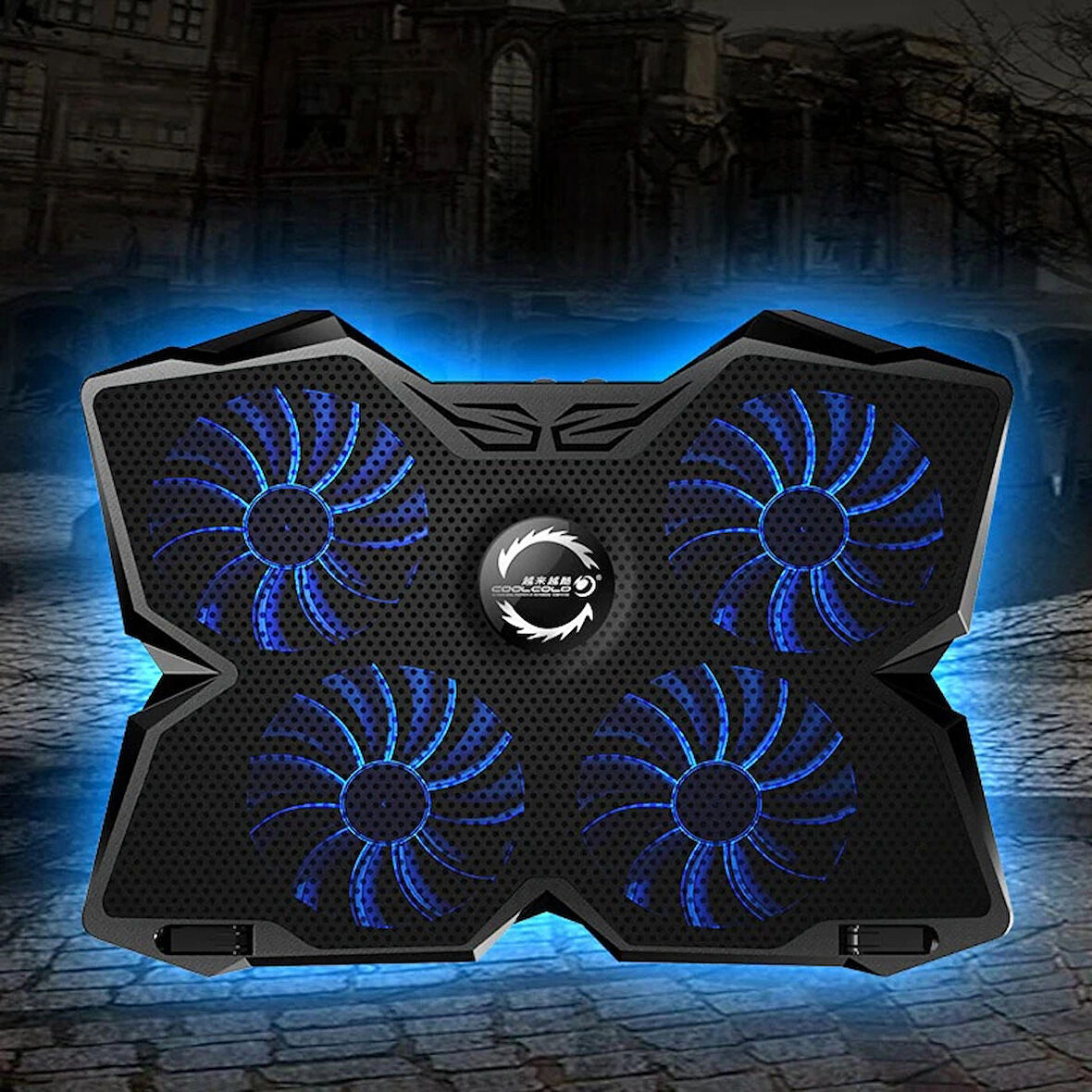 COOLCOLD Gaming 4 Fanlı Işıklı Notebook Laptop Soğutucu Stand
