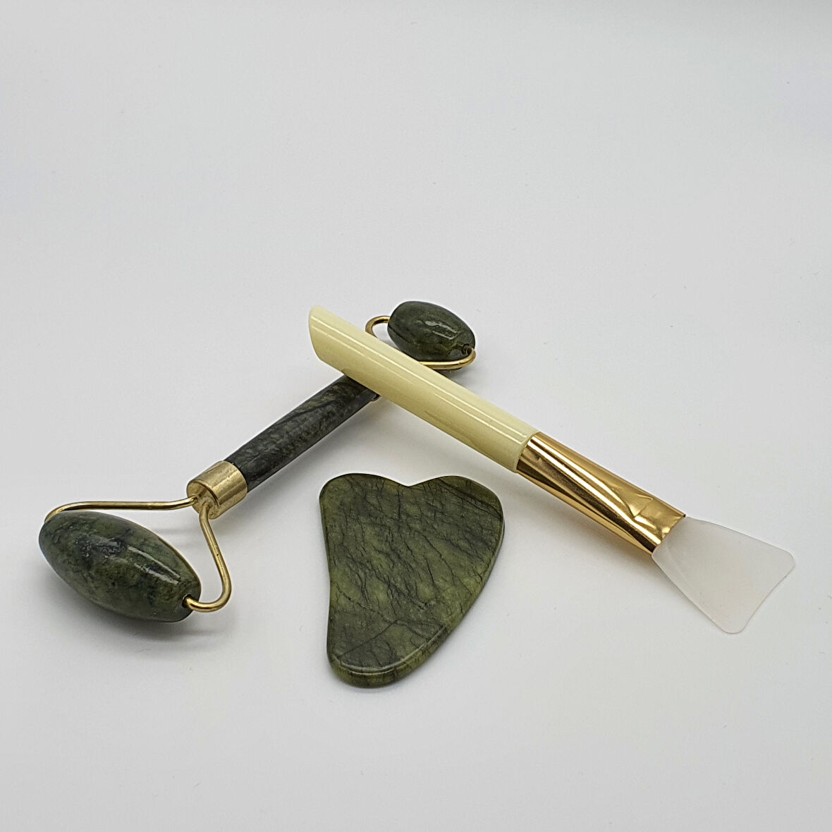 Jade Roller Gua Sha Yüz Masaj Seti