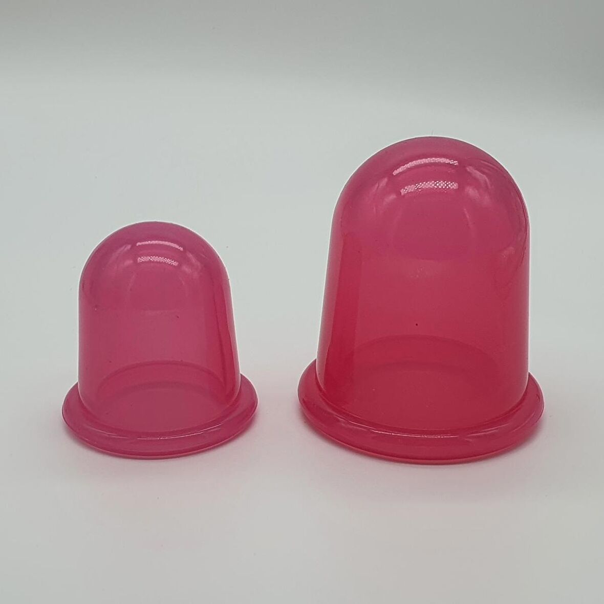 Silikon Selülit ve Boyun Masaj Kupa Seti 2'li Pembe Renk
