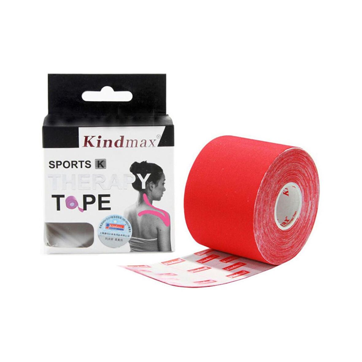 Kindmax Sporcu Bandı Kinesio Tape Kırmızı Renk