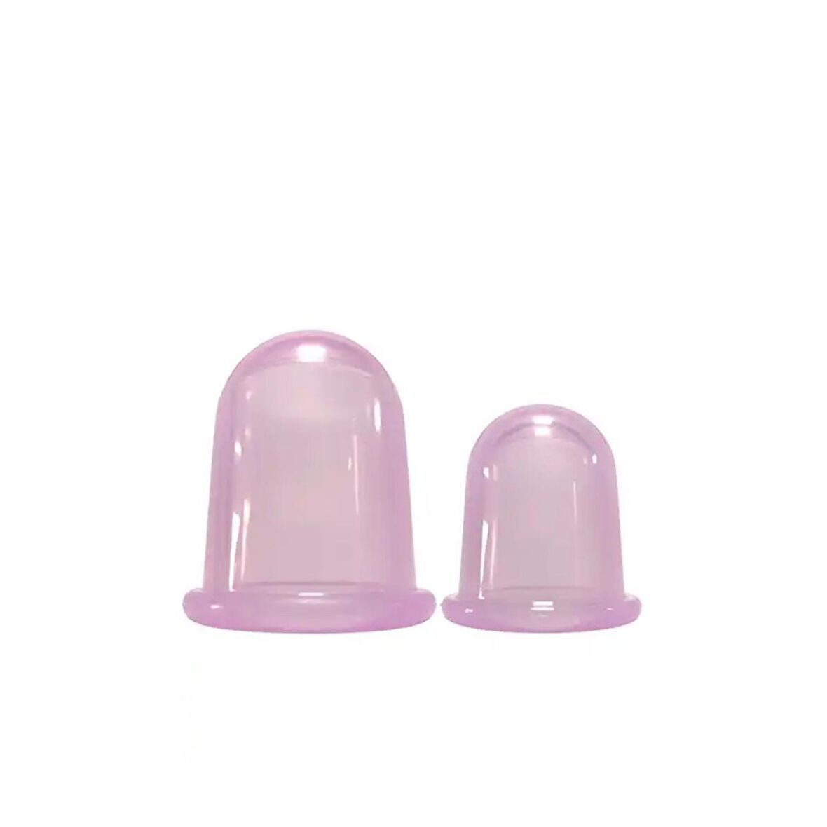 Silikon Selülit ve Boyun Masaj Kupa Seti 2'li Mor Renk