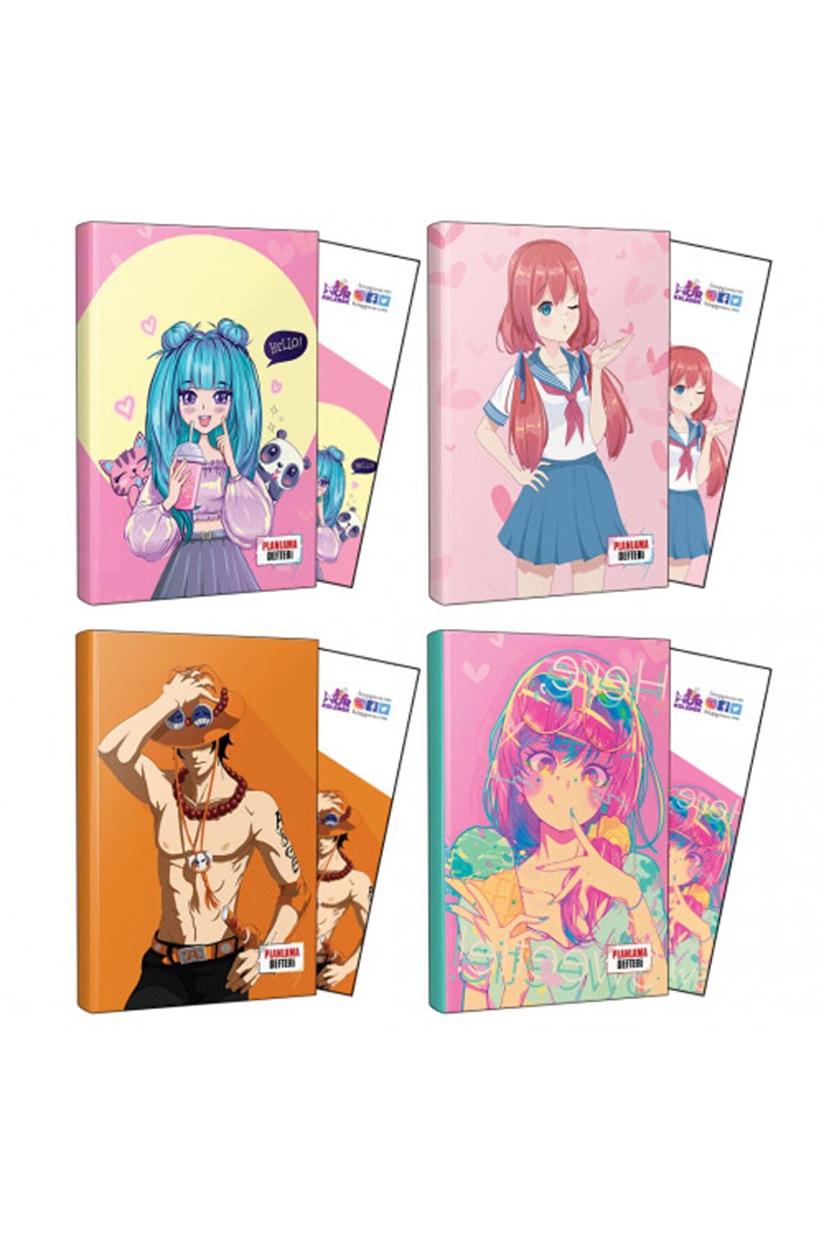 Do?Rtlu? Ace-Flying Kisses-Icecream-Catgirl Defter Ve Ayrac?