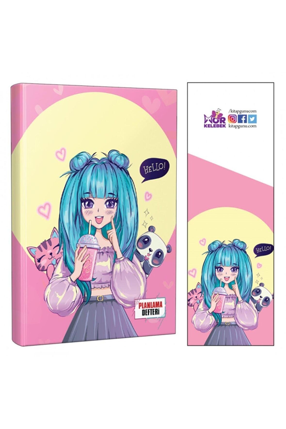 Catgirl Defter Ve Ayraç