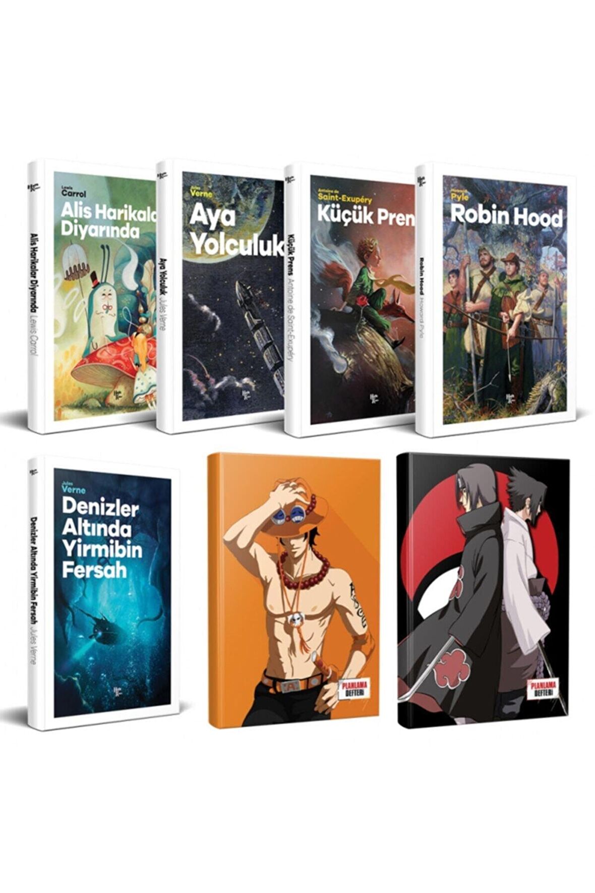 Çocuk Klasikleri 5 Kitap - Ace Ve Sasuke-Itachi Defter