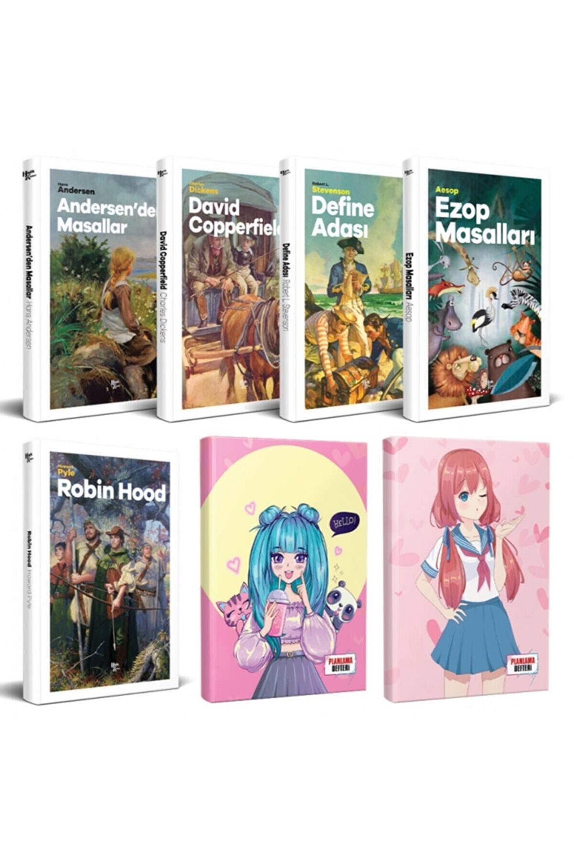 Çocuk Klasikleri 5Li Kitap - Flying Kisses Ve Catgirl Defter