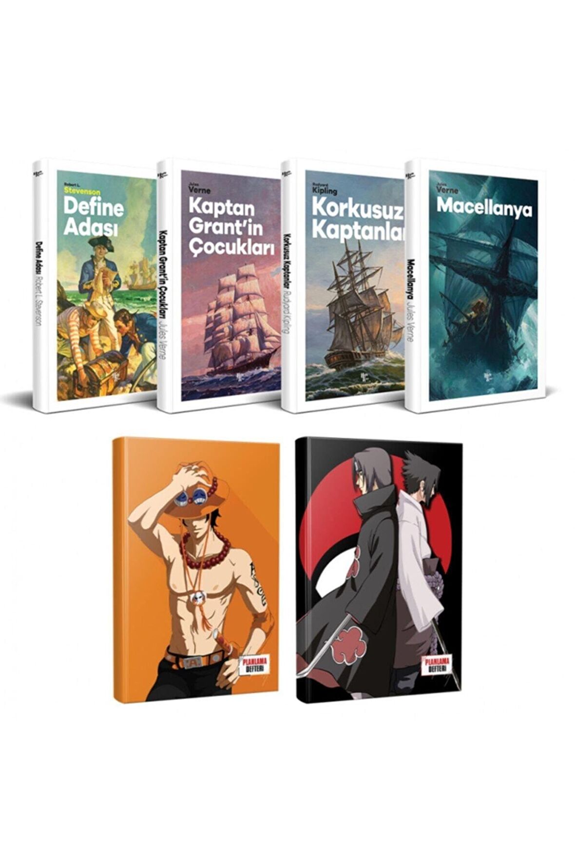 Çocuk Klasikleri Dört Kitap - Ace Ve Sasuke-Itachi Defter