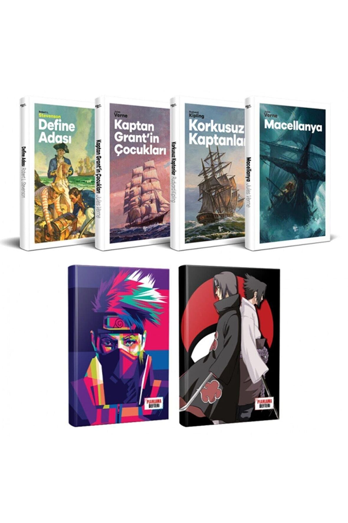 Çocuk Klasikleri Dört Kitap - Naruto Ve Sasuke-Itachi Defter