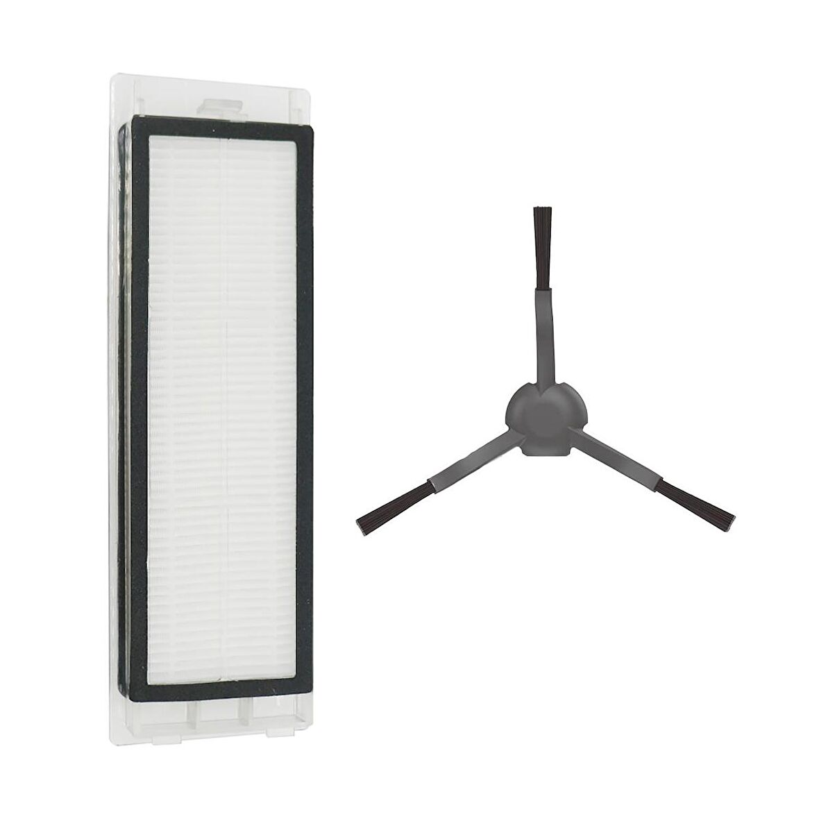 Mop Pro (STYTJ02YM) Hepa Filtre 1 Adet, Yan Fırça Siyah 1 adet