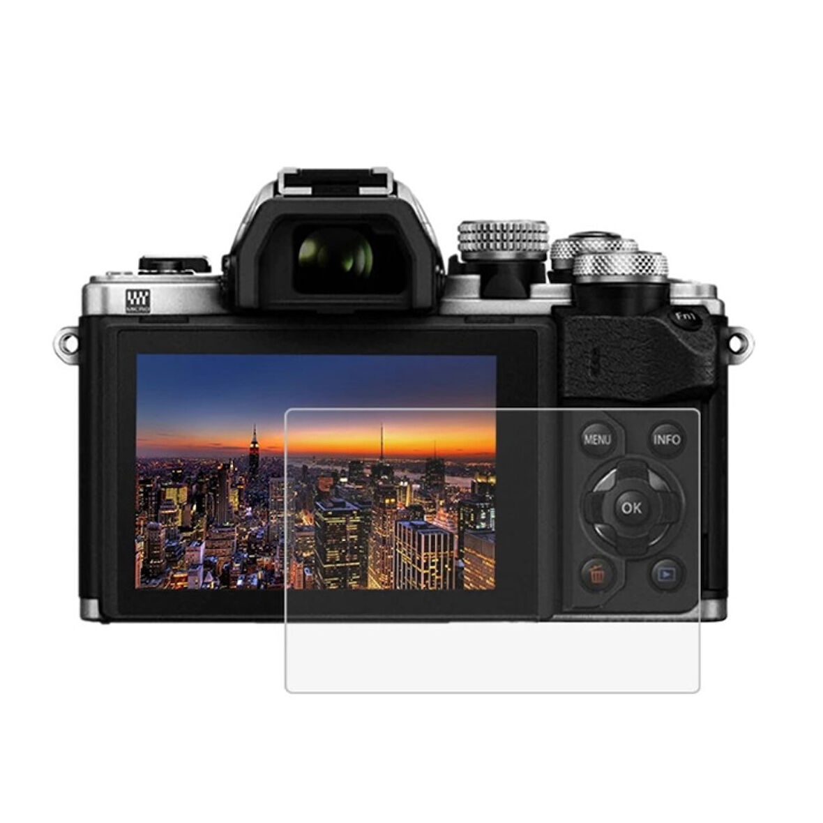 ScHitec Olympus E620 İle Uyumlu Darbe Emici Kamera Ekran Koruyucu Kaplama
