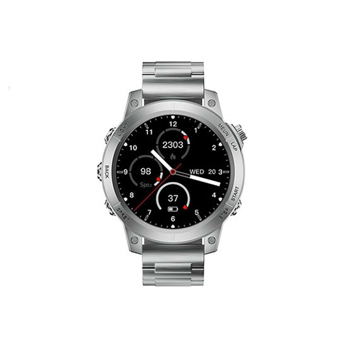 ScHitec RW46 Amoled Ekran Android İos HarmonyOs Uyumlu 3 Kordonlu Akıllı Saat Gümüş