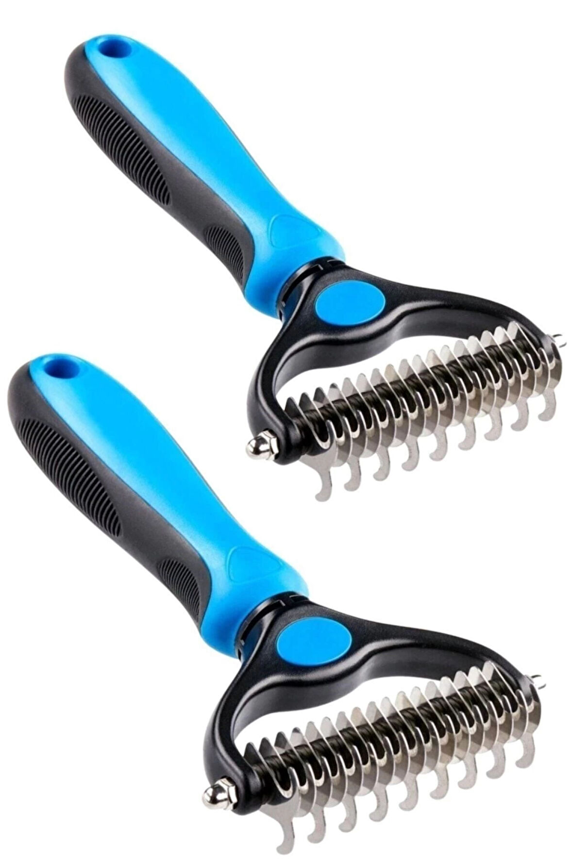 Plastik Saplı Metal Kedi Köpek Bakım Kıtık Tüy Topak Açıcı Tarak 1adet