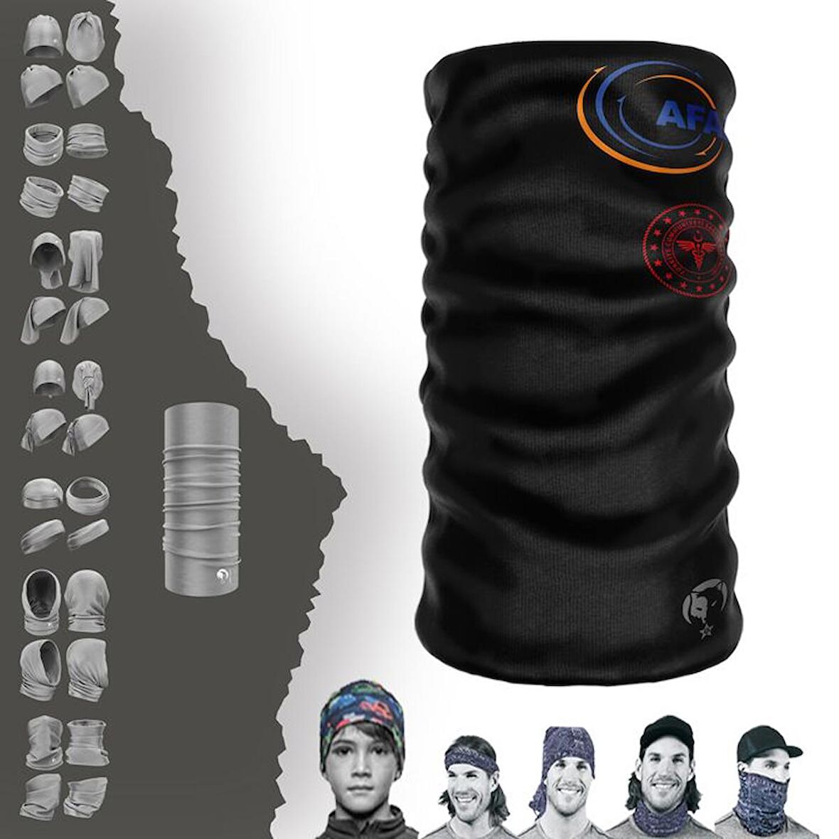 Afad Boyunluk Bere Bandana Maske Bone Toka Saçbandı