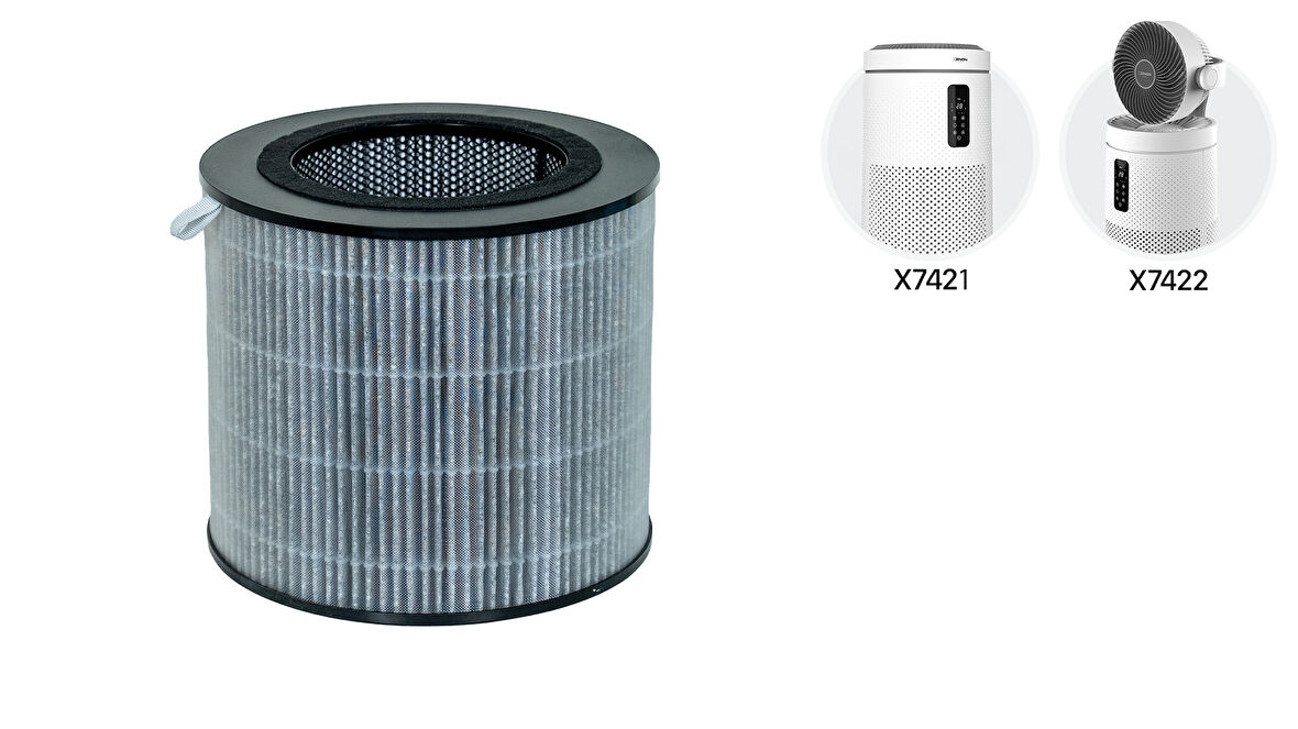 Xenon Smart Akıllı Fanlı Hava Temizleyici ve Sigara Dumanı Giderici (X7421 ve X7422 modeli için) HEPA13 Yedek Filtre X8787_M2