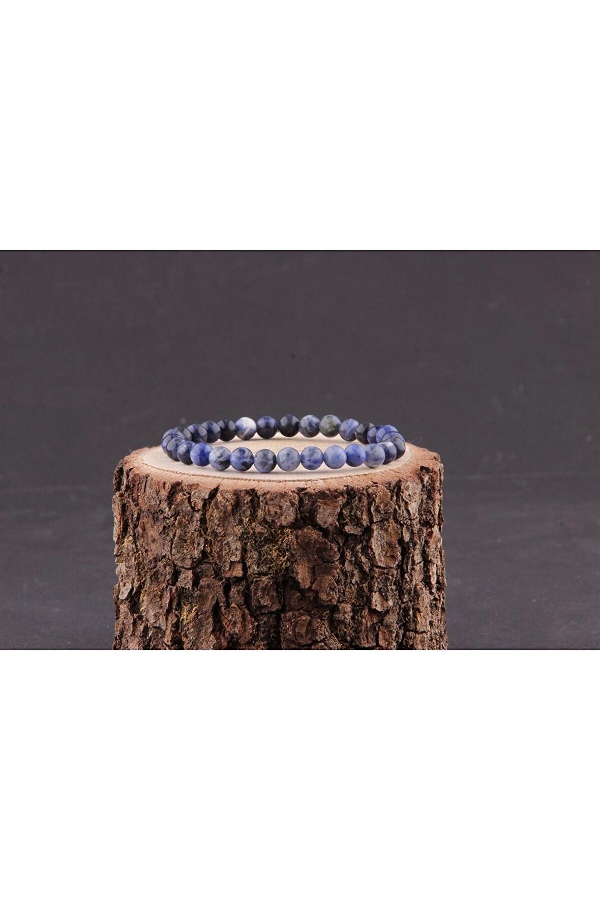 Sodalit Doğal Taş Bileklik 6 Mm