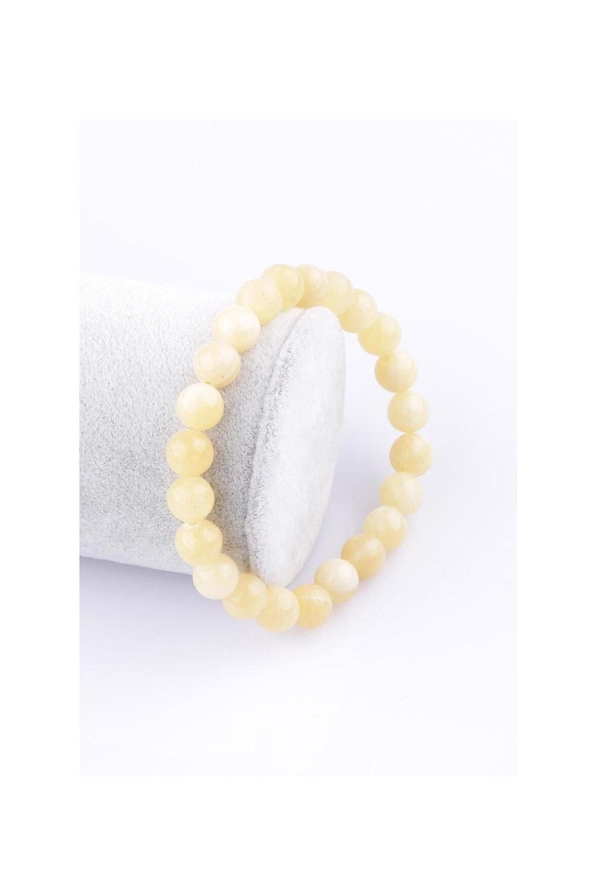 Kalsit Doğal Taş Bileklik 8 Mm