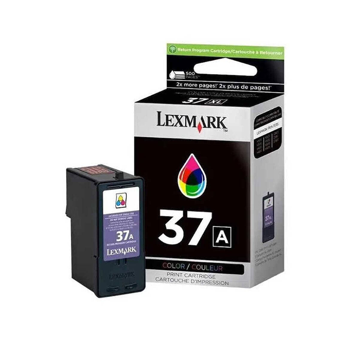 Lexmark 37A-18C2160E Renkli Orijinal Kartuş