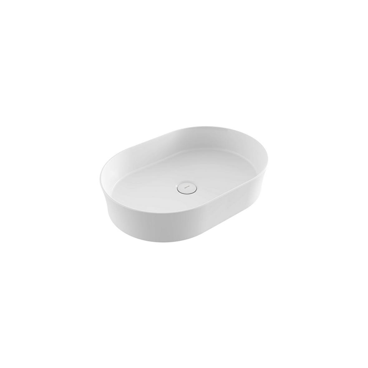 Bocchi Slim Line Oval Lavabo 55x38 cm Parlak Beyaz