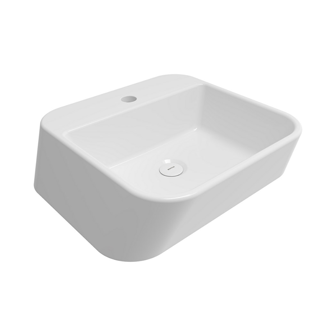 Bocchi Firenze Çanak Lavabo 50 cm Parlak Beyaz