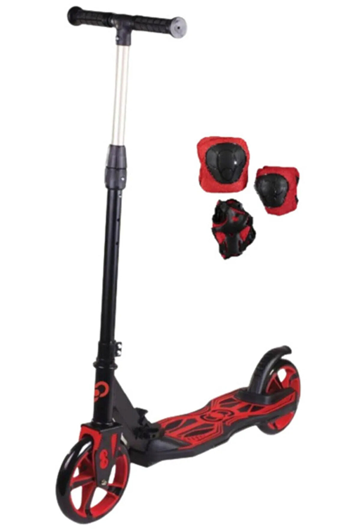 Büyük Boy Scooter 12 Yaş Üzeri 2 Tekerli Frenli Katlanabilir Scooter