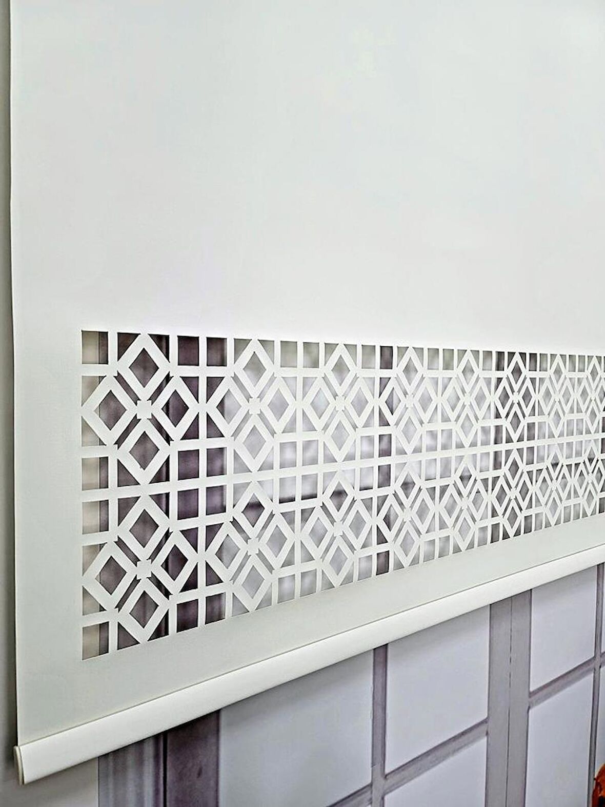 Stor Perde Desenli Lazer Kesim Kalın Kumaşlı ML104