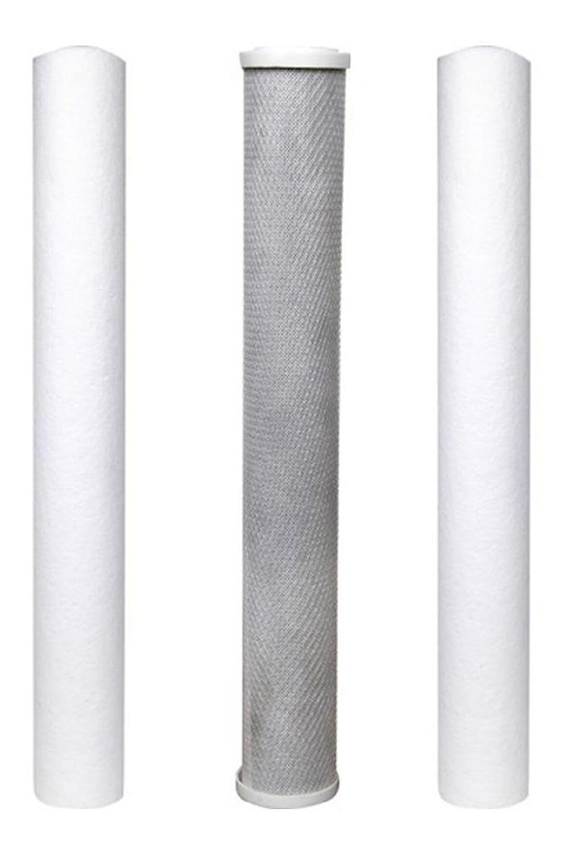 Su Arıtma 20 inch 5 Micron Tortu + B. Aktif Karbon + Tortu Filtre