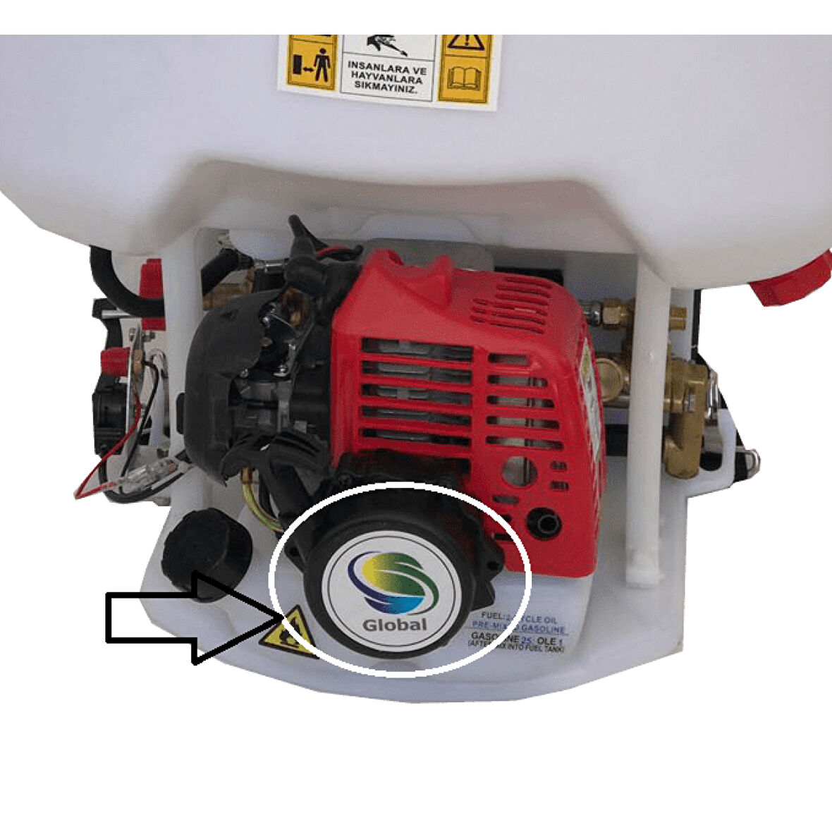 Global FT 900 - Gardenjoy Pülverizator İlaçlama Starter Kapak