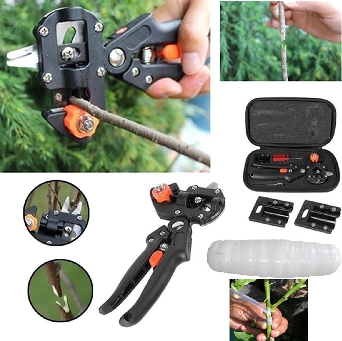 Garden Pro Çantalı Bitki Aşılama Makası Ve Bağlama Bandı