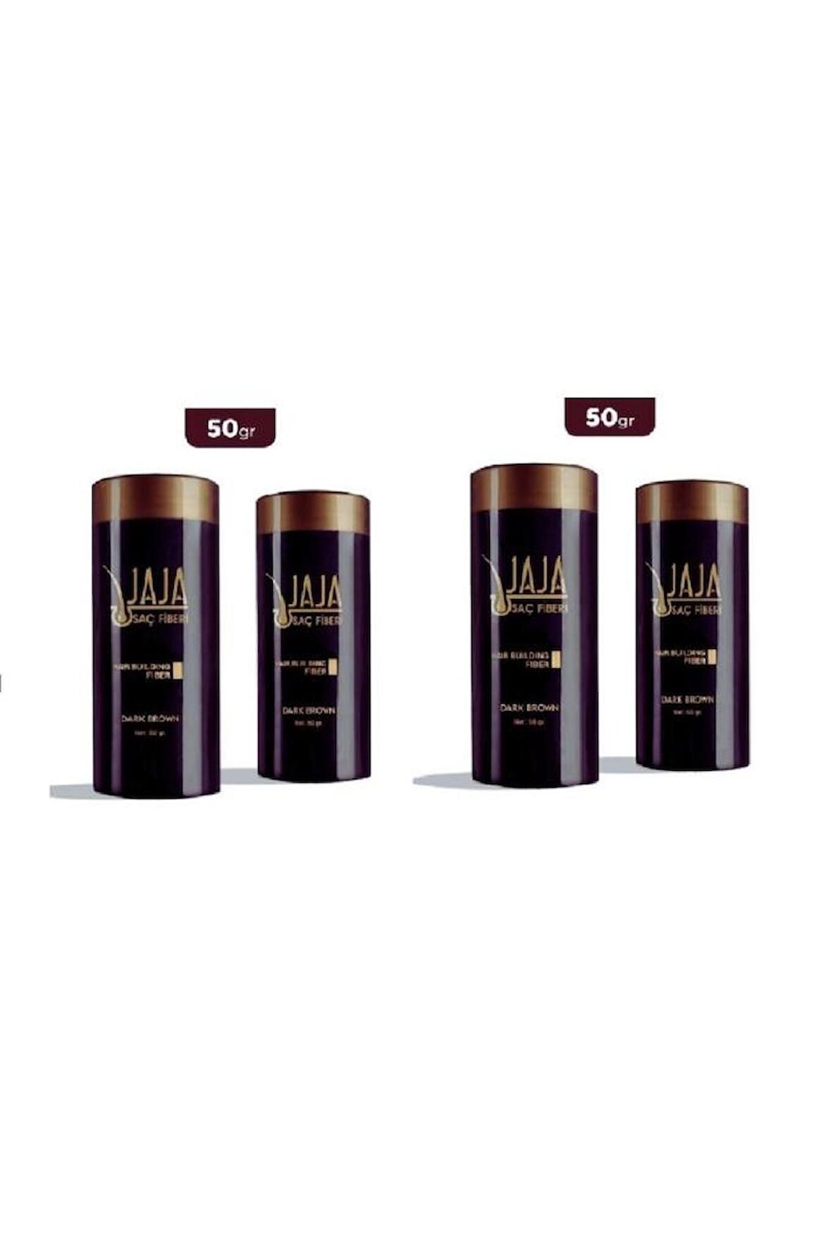 Jaja Saç Fiberi Dark Brown 50 Gr X 4 Adet