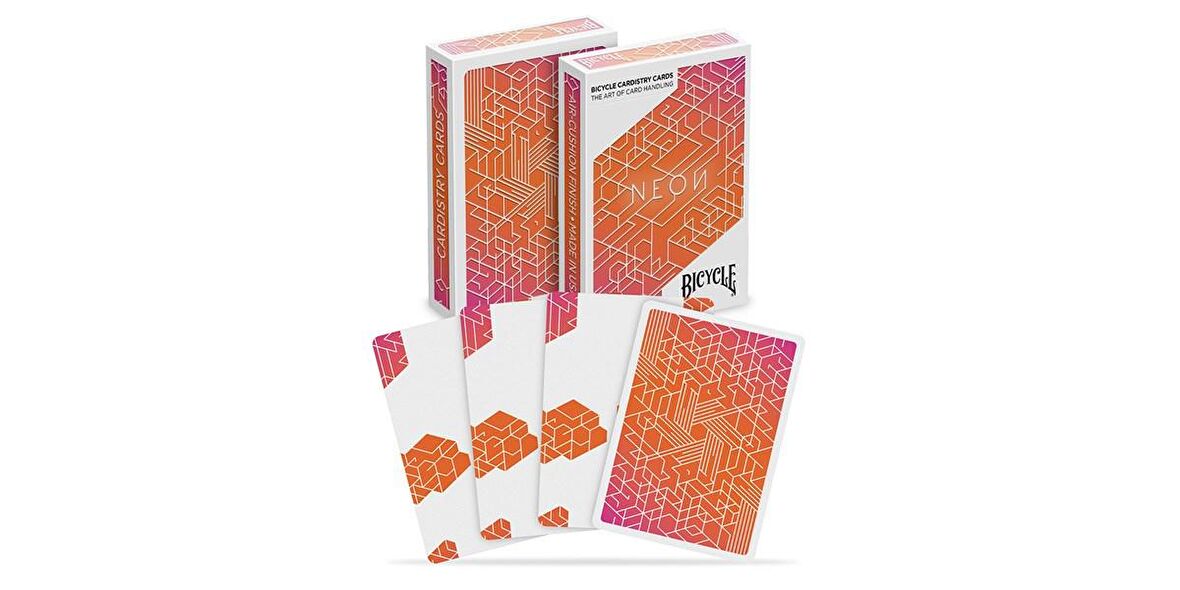 Bicycle Neon Orange Bump Cardistry Oyun Kartları Kağıdı