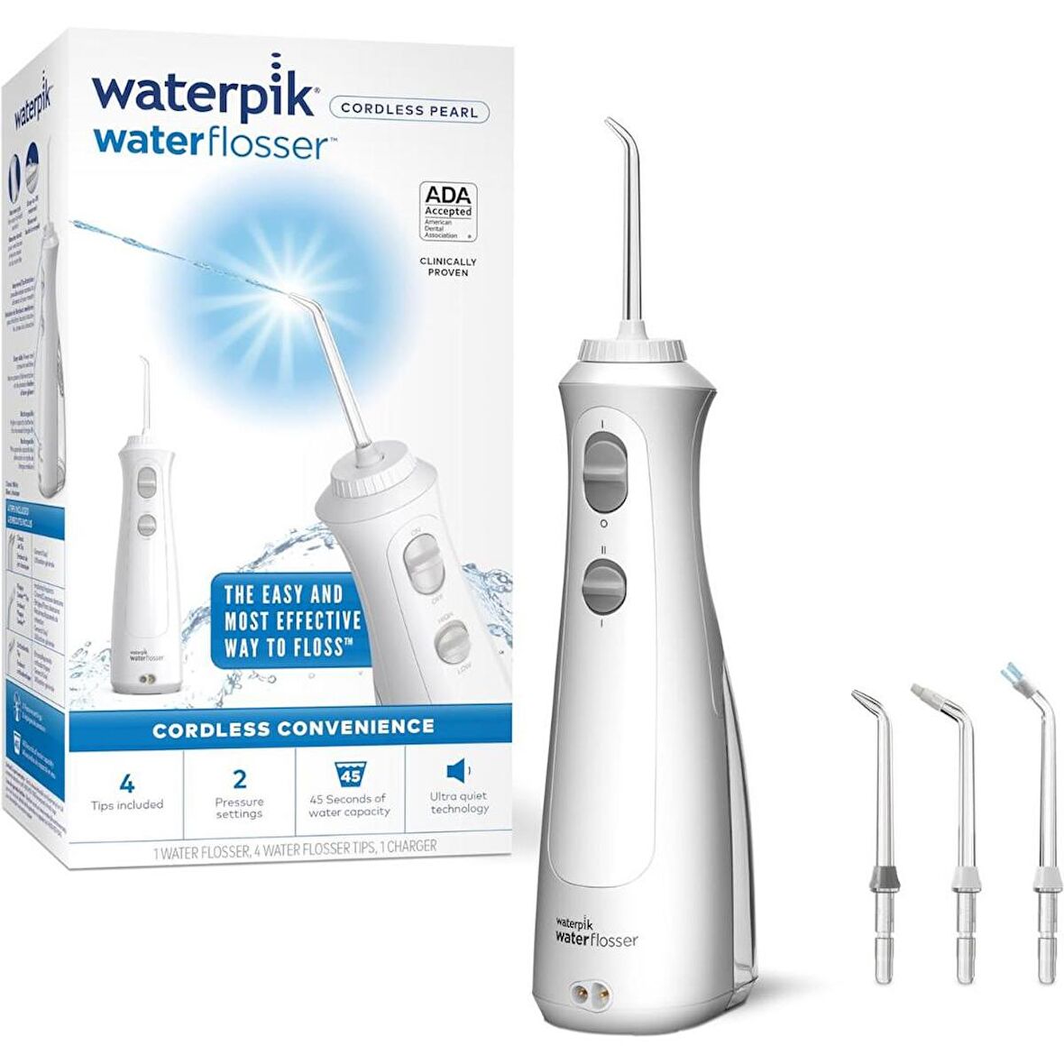 Waterpik Cordless Pearl Waterflosser WF-13 Ağız Duşu Beyaz