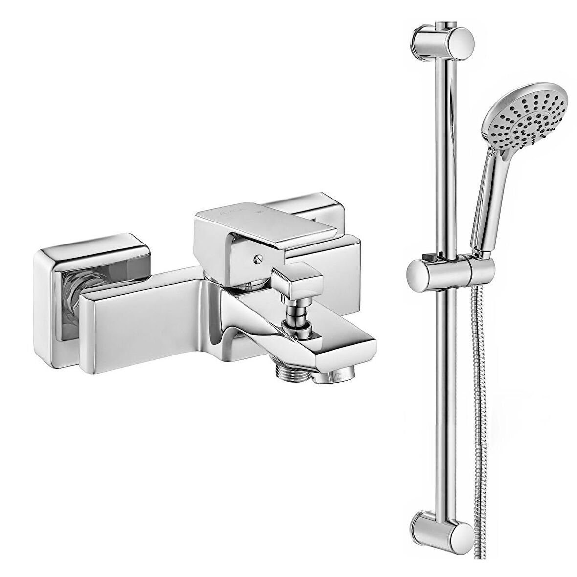 ECA Tiera Banyo Bataryası + ECA Logica Sürgülü Duş Seti Üst Takımı