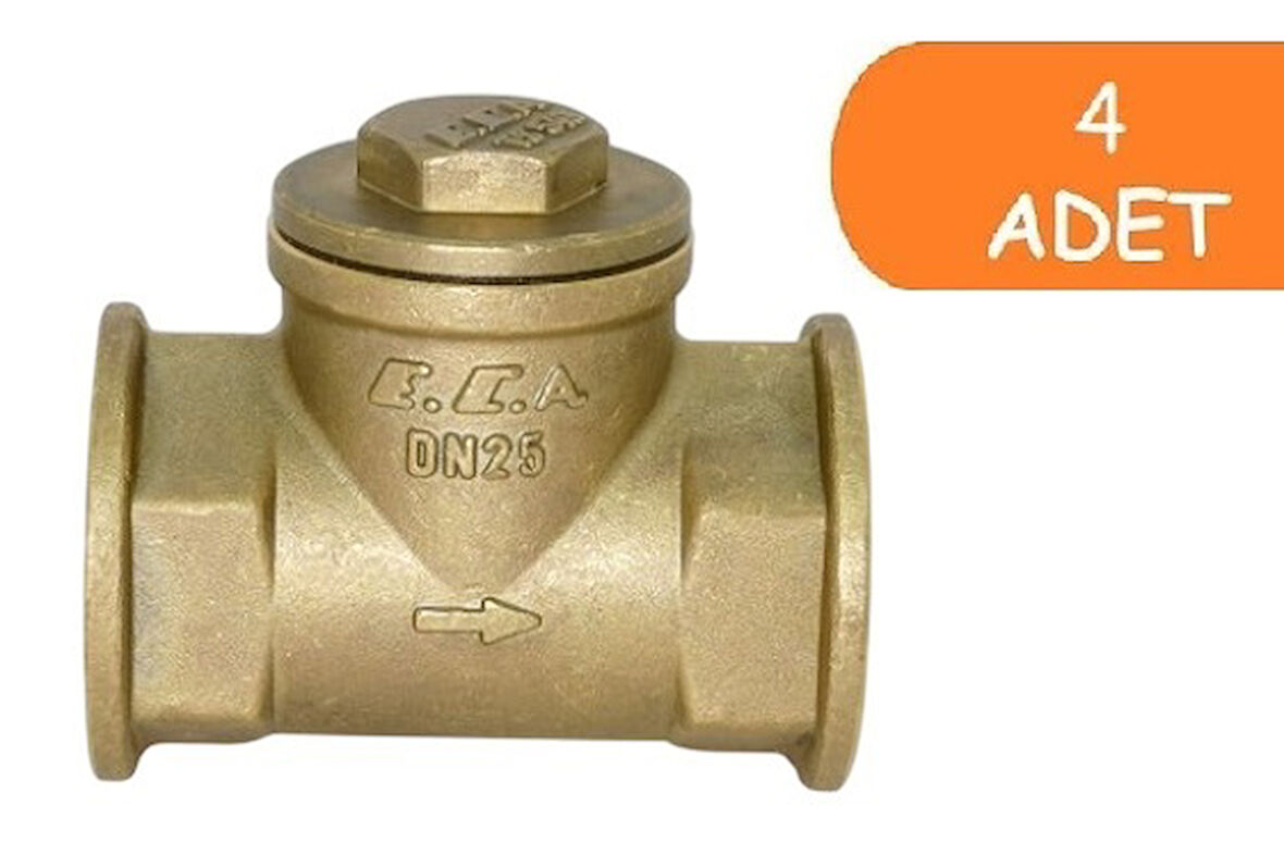 4 Adet ECA 1/2" Yatay Çekvalf 601007022