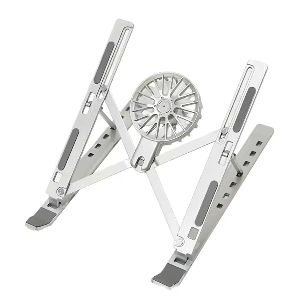 ShopyTech Fanlı Katlanır Laptop Notebook Standı 7 Kademeli Yükseklik Alüminyum Alaşım 16¨ inc Uyumlu