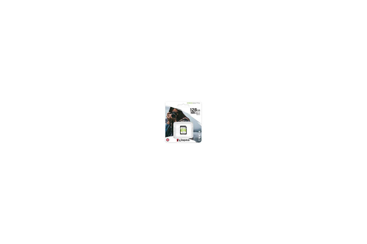 Kingston SDS2/128GB 128 GB SDXC Class 10 UHS-I 100Mb/s Canvas Select Plus SD Kart